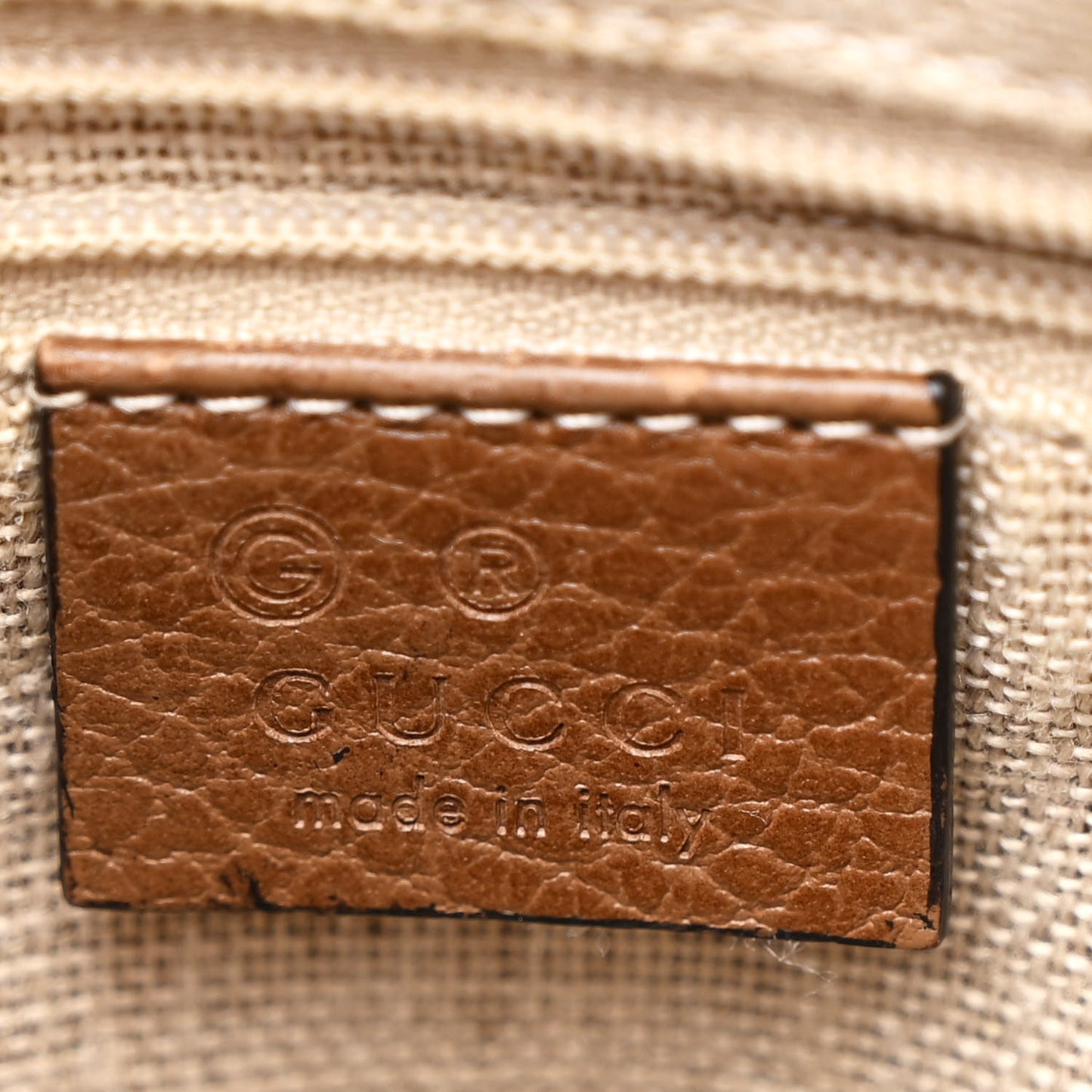 Monogram Small Bree Tote Beige Tabacco