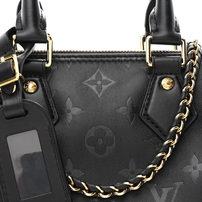 Louis Vuitton Monogram Ink Speedy BB Black 7 of 9