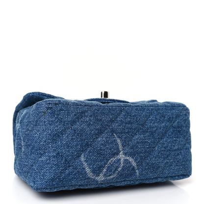 Chanel Denim CC Quilted Mini Square Flap Blue 4 of 10