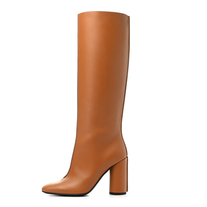 Hermes Calfskin Dressage Boots 37 Beige Dore 1 of 7
