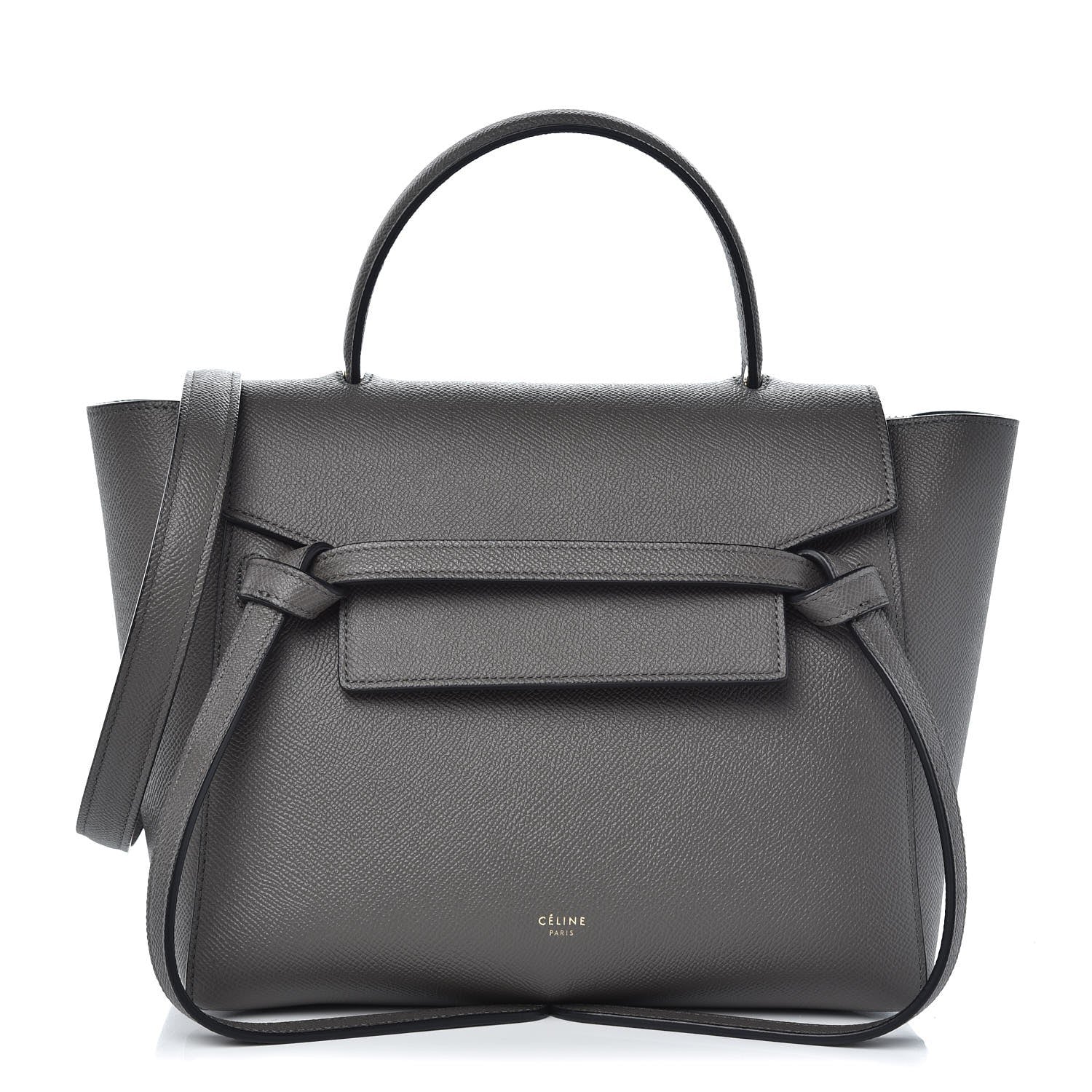 Celine Grained Calfskin Micro Belt Bag Grey 1 of 9