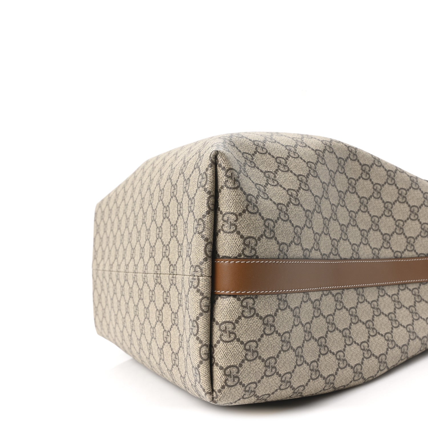 Gucci GG Icon Monogram Padlock Shoulder Bag Beige Dark Brown 10 of 10