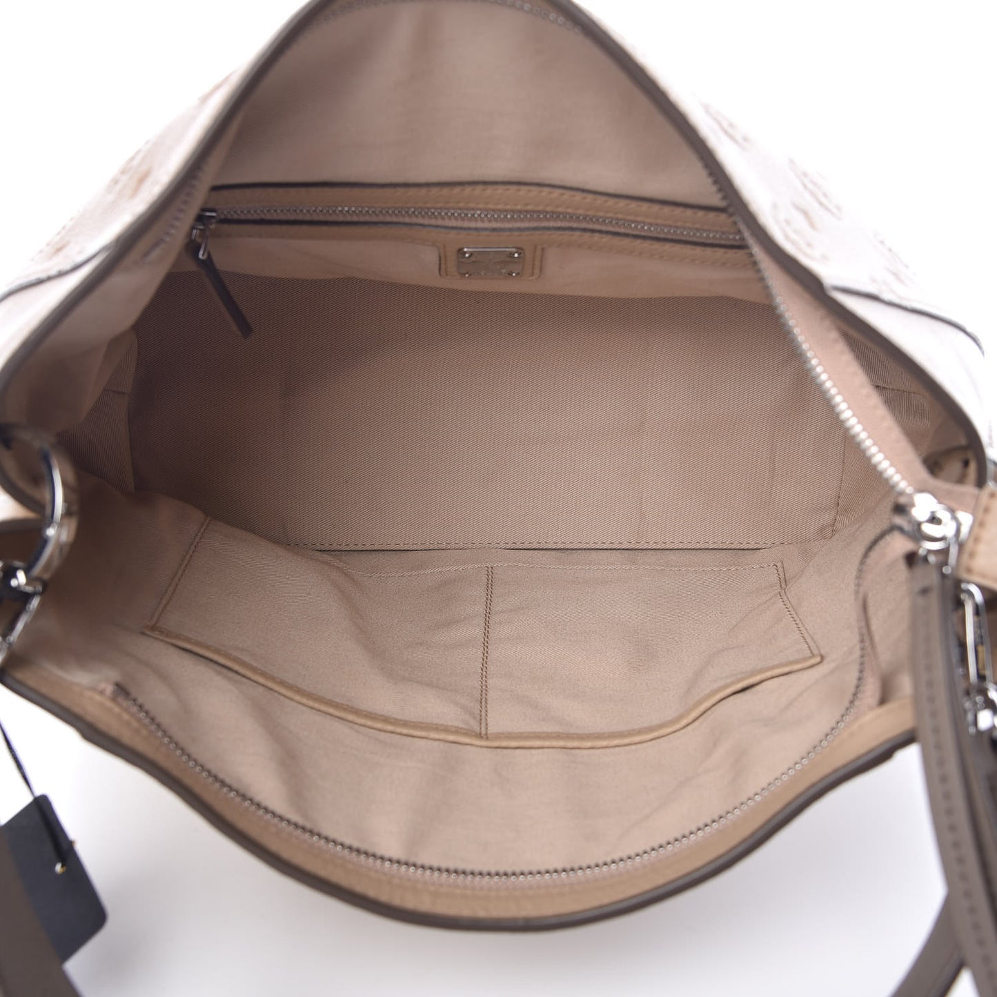 Grained Calfskin Medium Klara Hobo New Beige