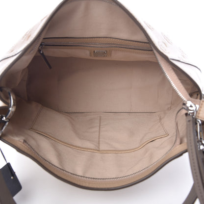 MCM Grained Calfskin Medium Klara Hobo New Beige 5 of 16