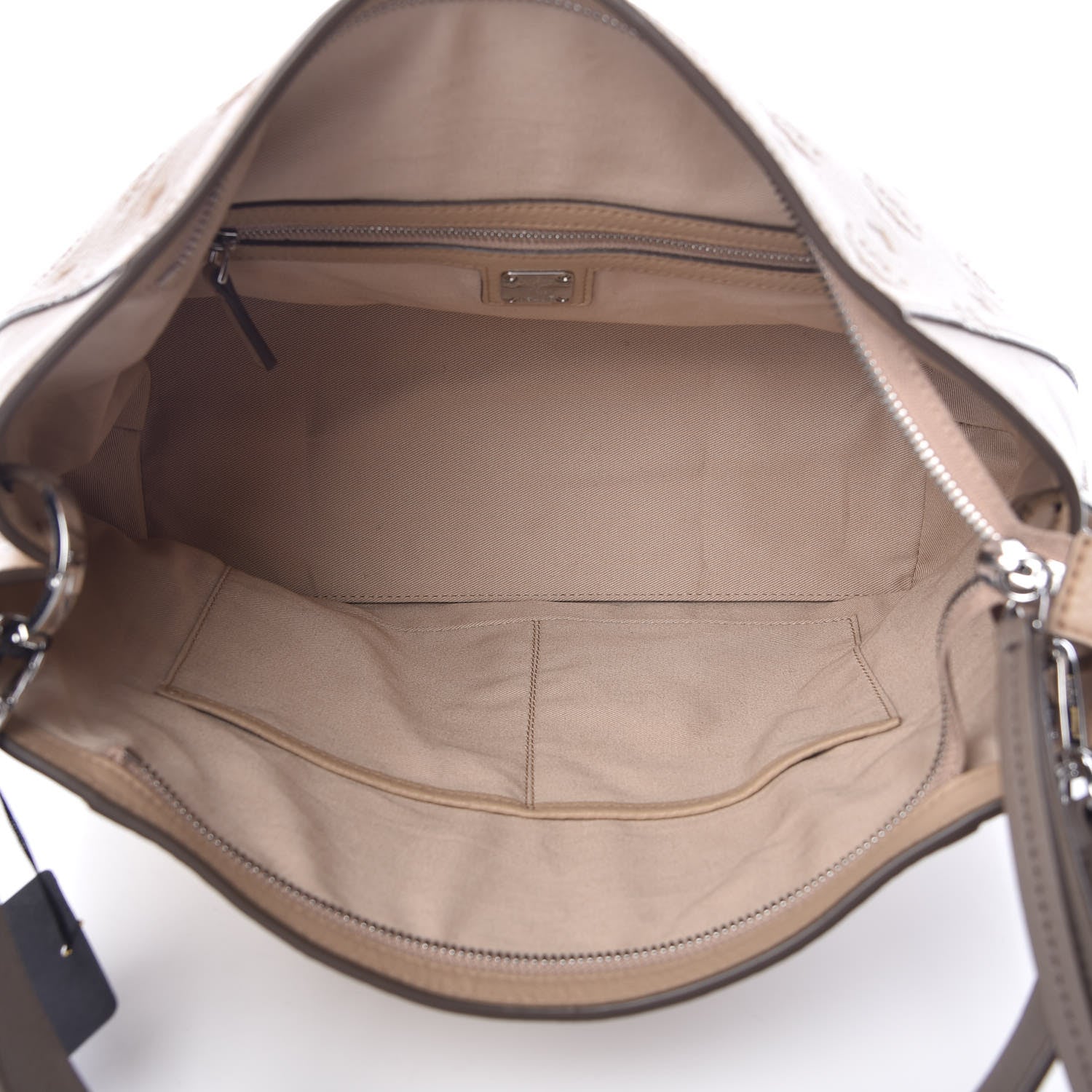 MCM Grained Calfskin Medium Klara Hobo New Beige 5 of 16