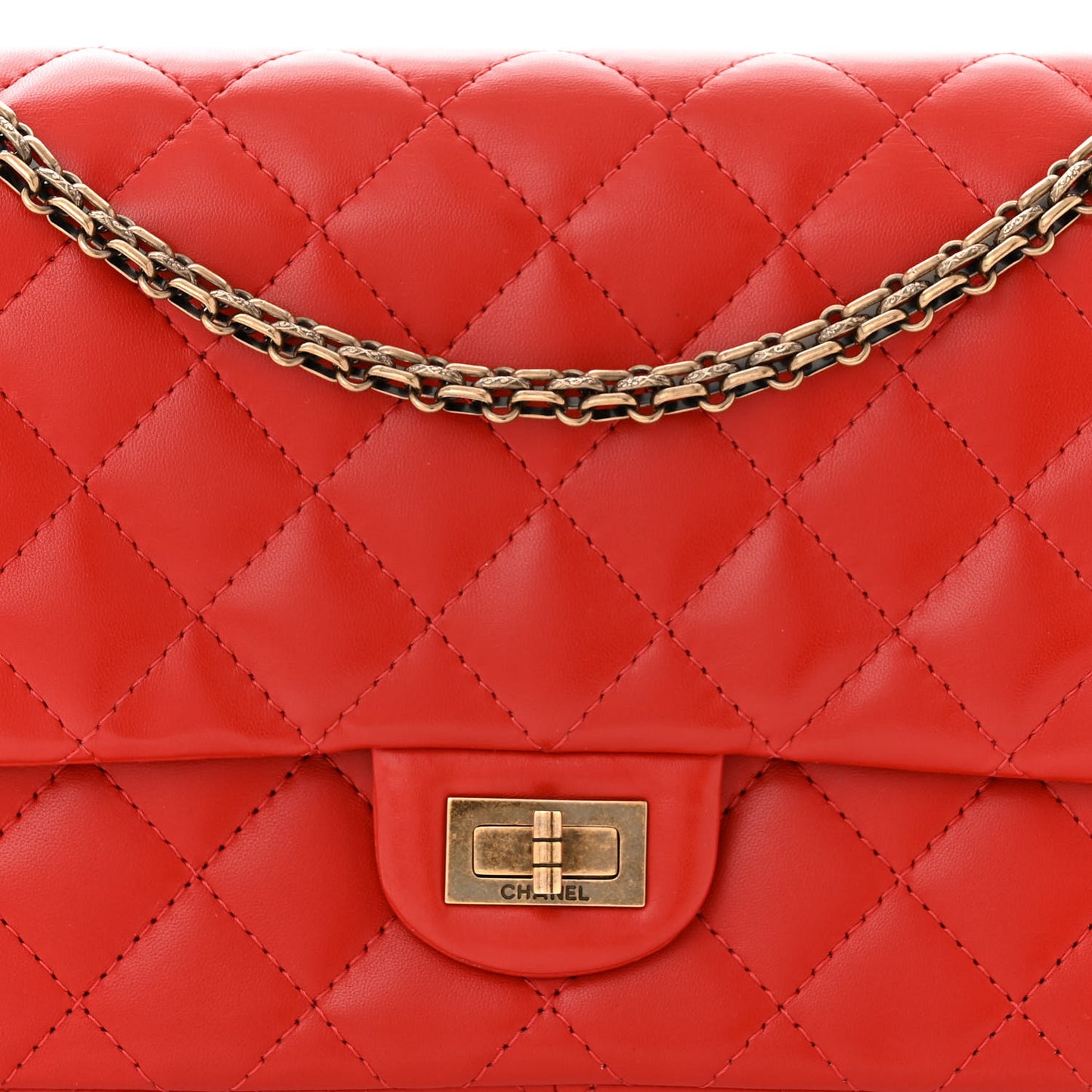 Lambskin Quilted 2.55 Reissue 226 Flap Red
