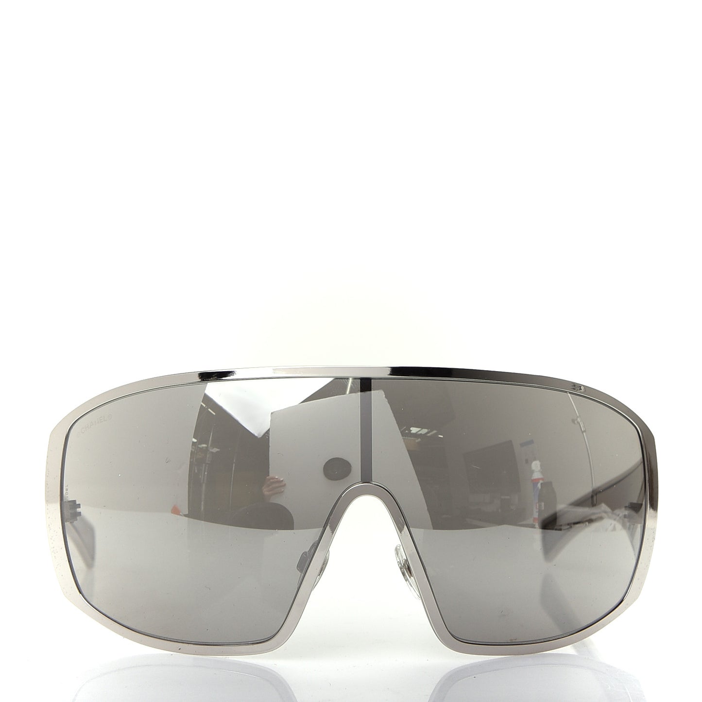 Shield Runway Sunglasses 71234 Silver