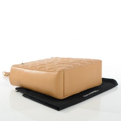Chanel Caviar Quilted Petit Shopping Tote PST Beige 8 of 14