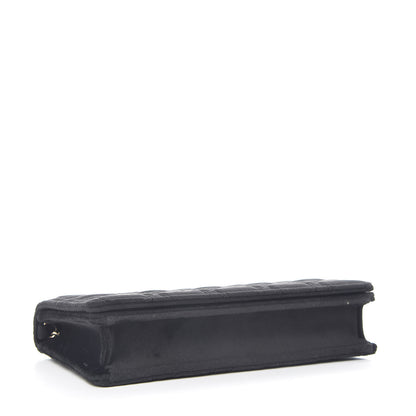 Christian Dior Velvet Cannage Lady Dior Convertible Clutch Black 4 of 12