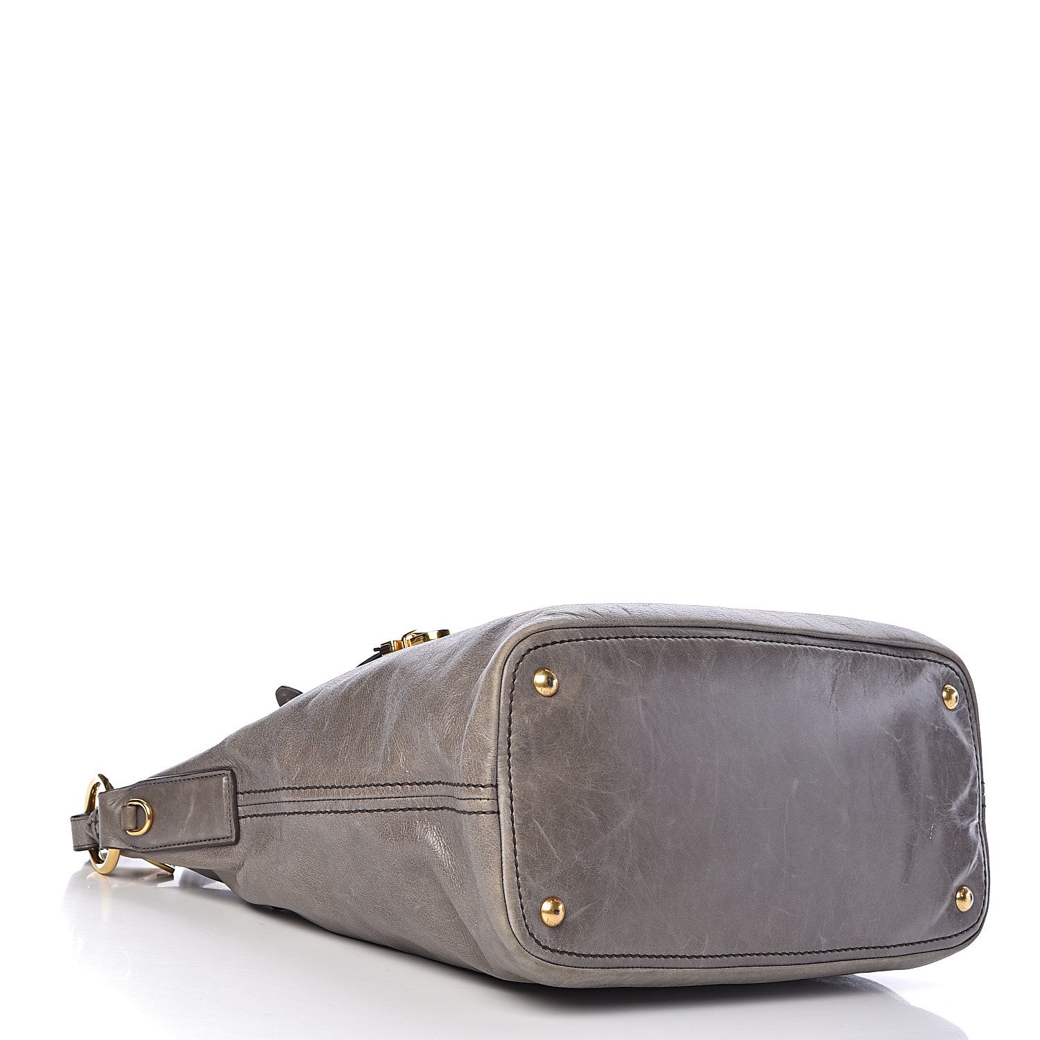 Prada Vitello Shine Hobo Fumo 4 of 11