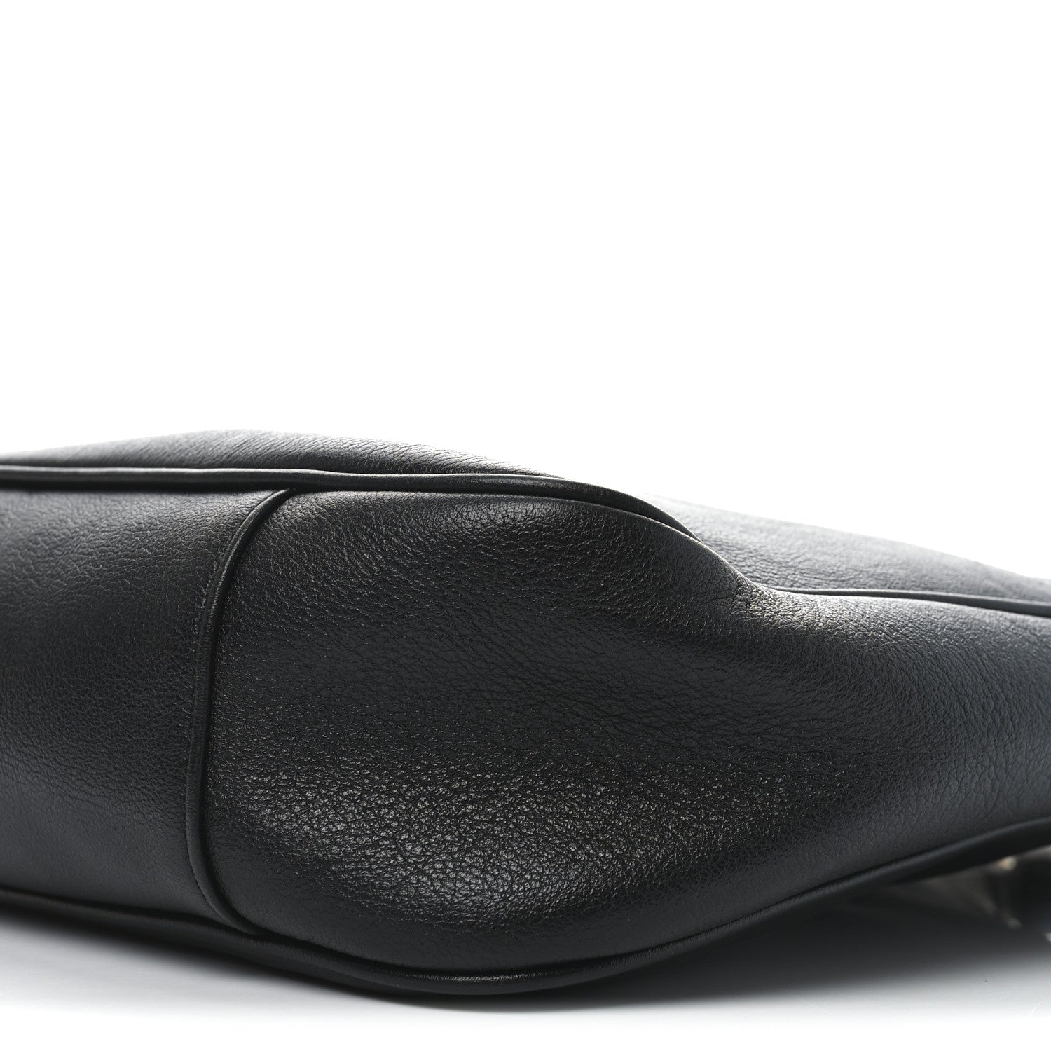 Gucci Softy Wonka Textured Dollar Calfskin Large Diana Bamboo Shoulder Bag Black 9 of 9