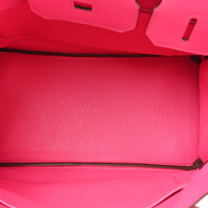 Hermes Chevre Mysore Birkin 30 Rose Shocking 5 of 16