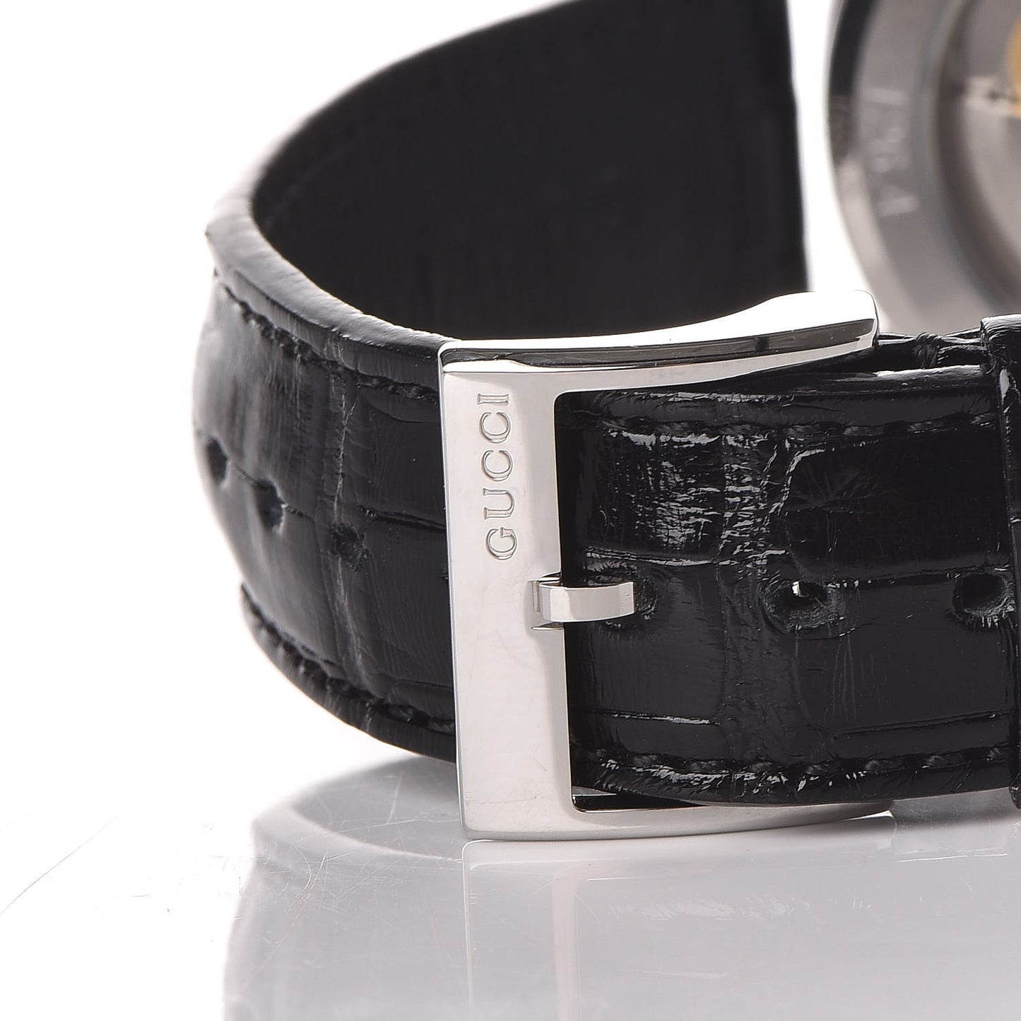 Stainless Steel Alligator 38mm G-Timeless Charm Automatic Watch Black