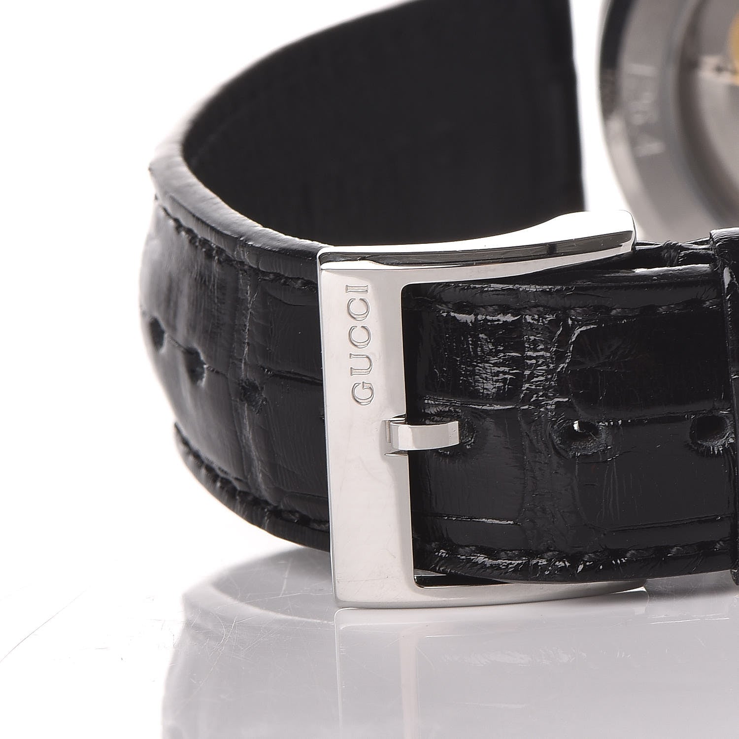 Gucci Stainless Steel Alligator 38mm G-Timeless Charm Automatic Watch Black 12 of 13
