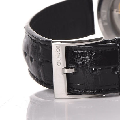 Gucci Stainless Steel Alligator 38mm G-Timeless Charm Automatic Watch Black 12 of 13
