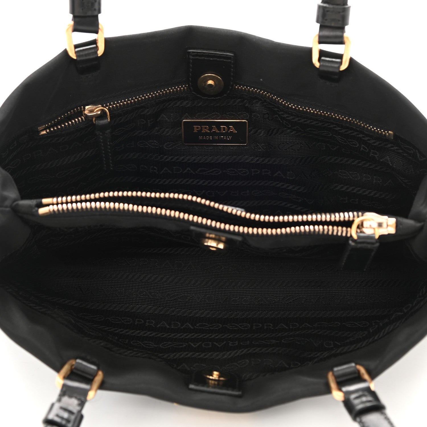Prada Tessuto Nylon Shoulder Bag Black 4 of 6