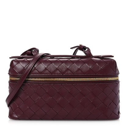Bottega Veneta Calfskin Intrecciato Bang Bang Vanity Case Mahogany 1 of 12
