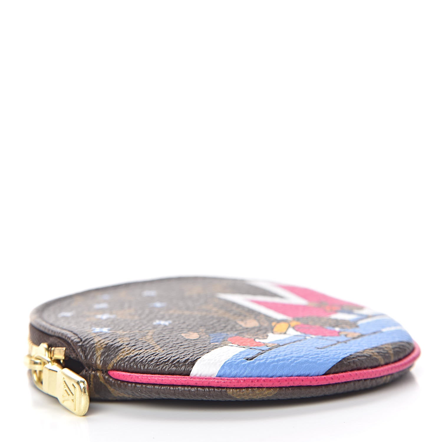 Louis Vuitton Monogram 2018 Christmas Animation Round Coin Purse 4 of 8