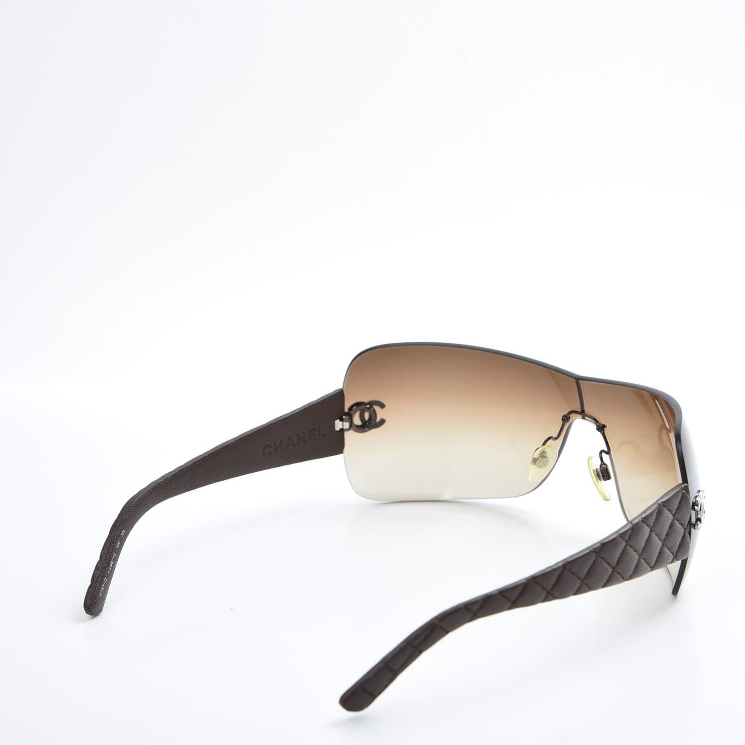 Chanel Metallic Quilted CC Sunglasses 4157-Q Brown 4 of 8