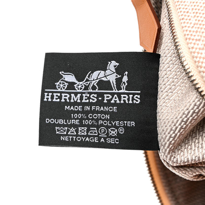 Hermes Canvas Small Bride-A-Brac Pouch Natural Orange 6 of 6