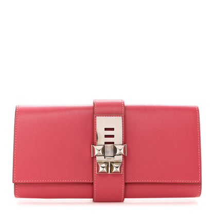 Hermes Tadelakt Medor 23 Clutch Rose Lipstick 1 of 6