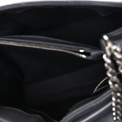 Saint Laurent Calfskin Y Quilted Monogram Medium Loulou Chain Satchel Storm 5 of 10