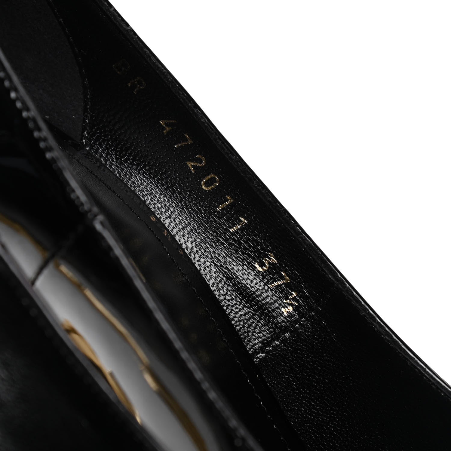 Saint Laurent Patent Opyum 110 Pumps 37.5 Black Gold 10 of 11