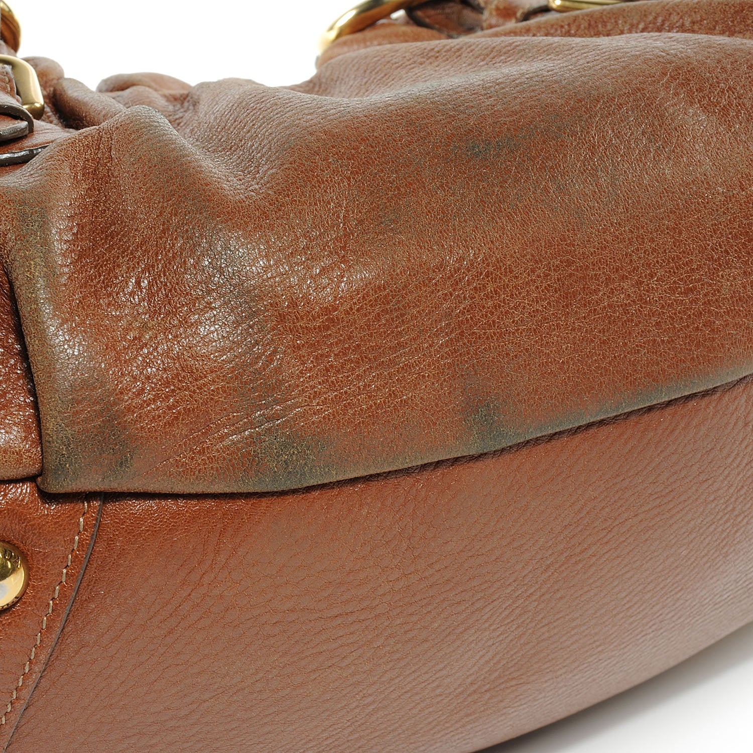 Prada Cervo Lux Chain Hobo Nocciolo 5 of 8