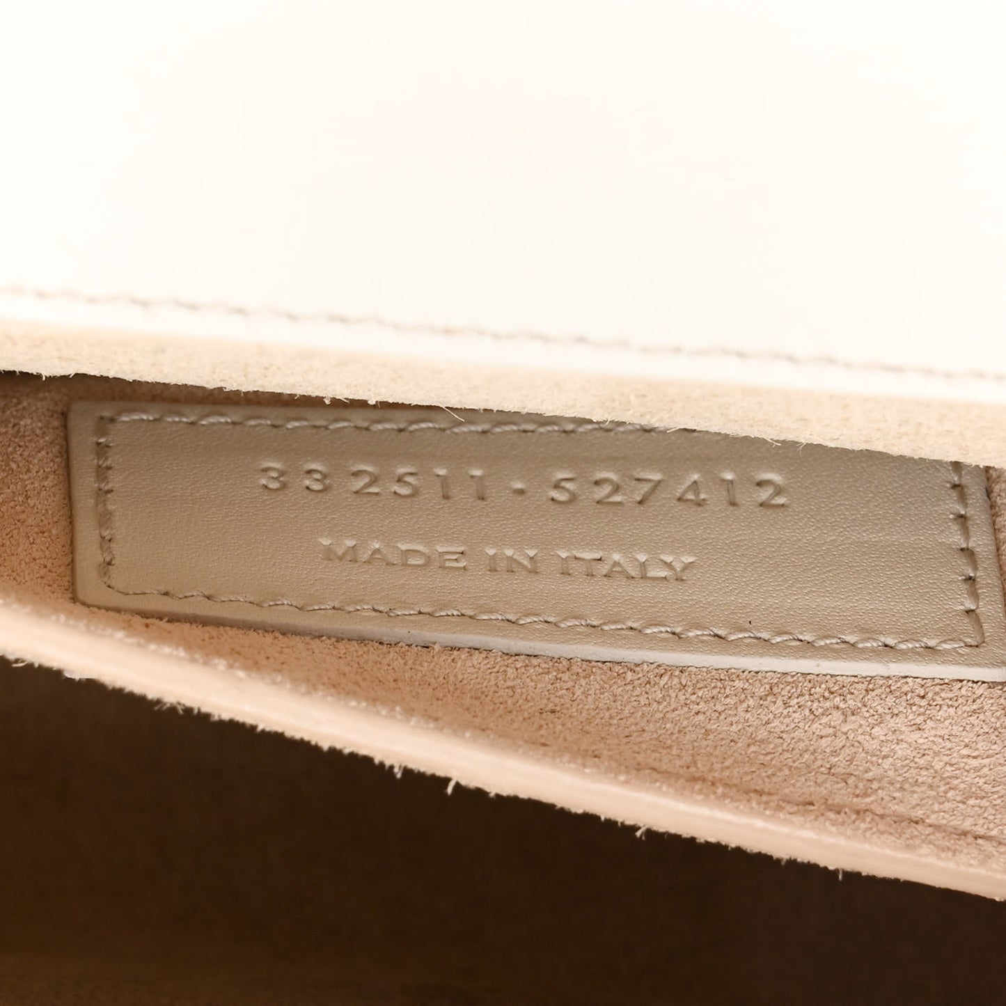 Calfskin Studded Lutetia Flap Clutch White