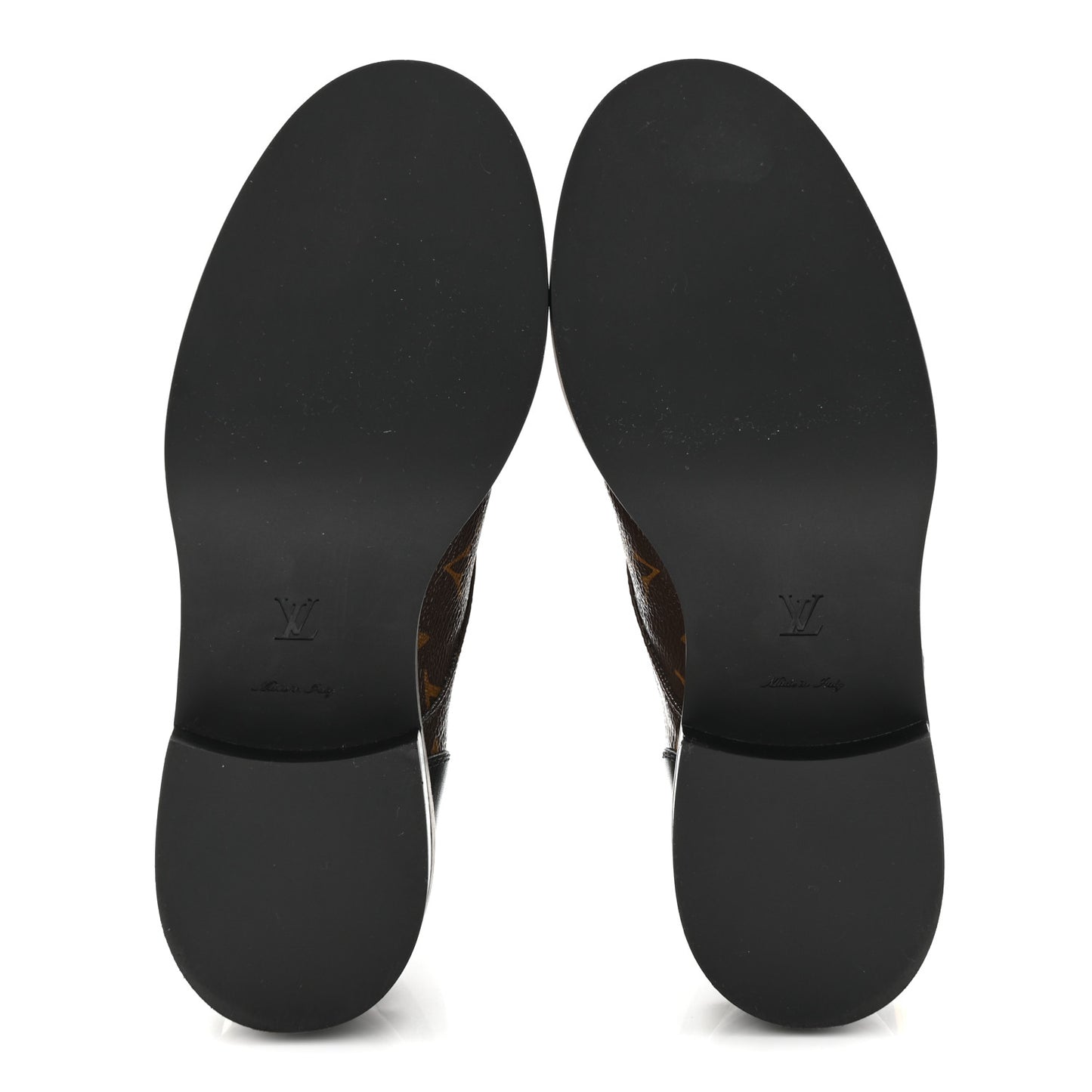 Calfskin Monogram Wonderland Flat Ranger Boots 36.5 Black
