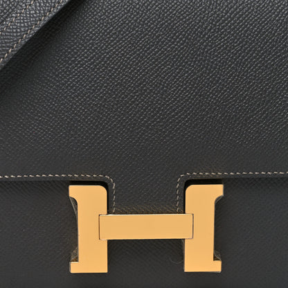 Hermes Epsom Constance 18 Graphite 10 of 13