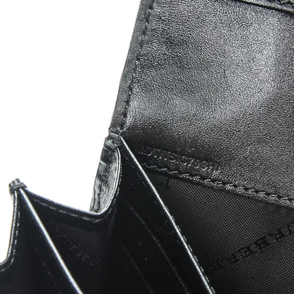 Burberry Signature Grain Calfskin Check Embossed Continental Wallet Black 8 of 8