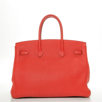 Hermes Togo Birkin 35 Rouge Casaque 4 of 23