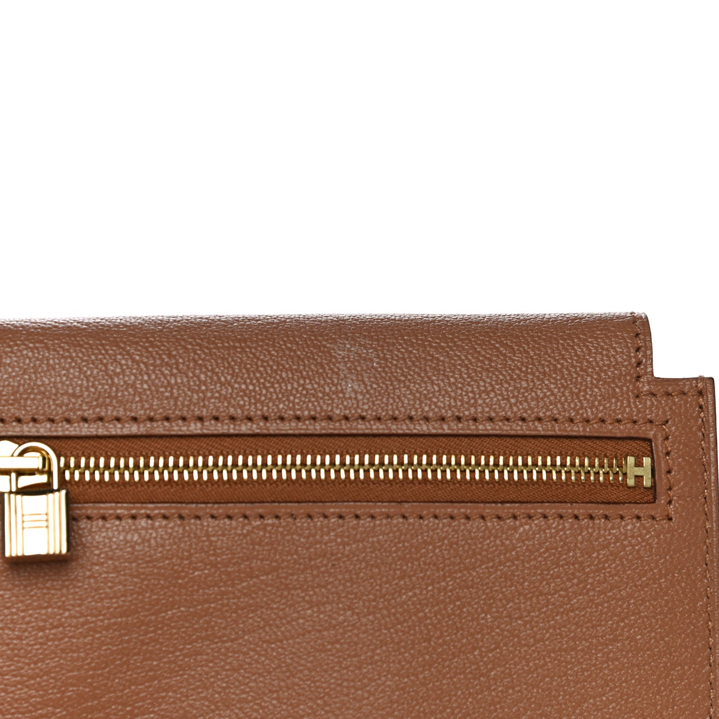 Chevre Mysore Kelly Pocket Compact Wallet Quebracho