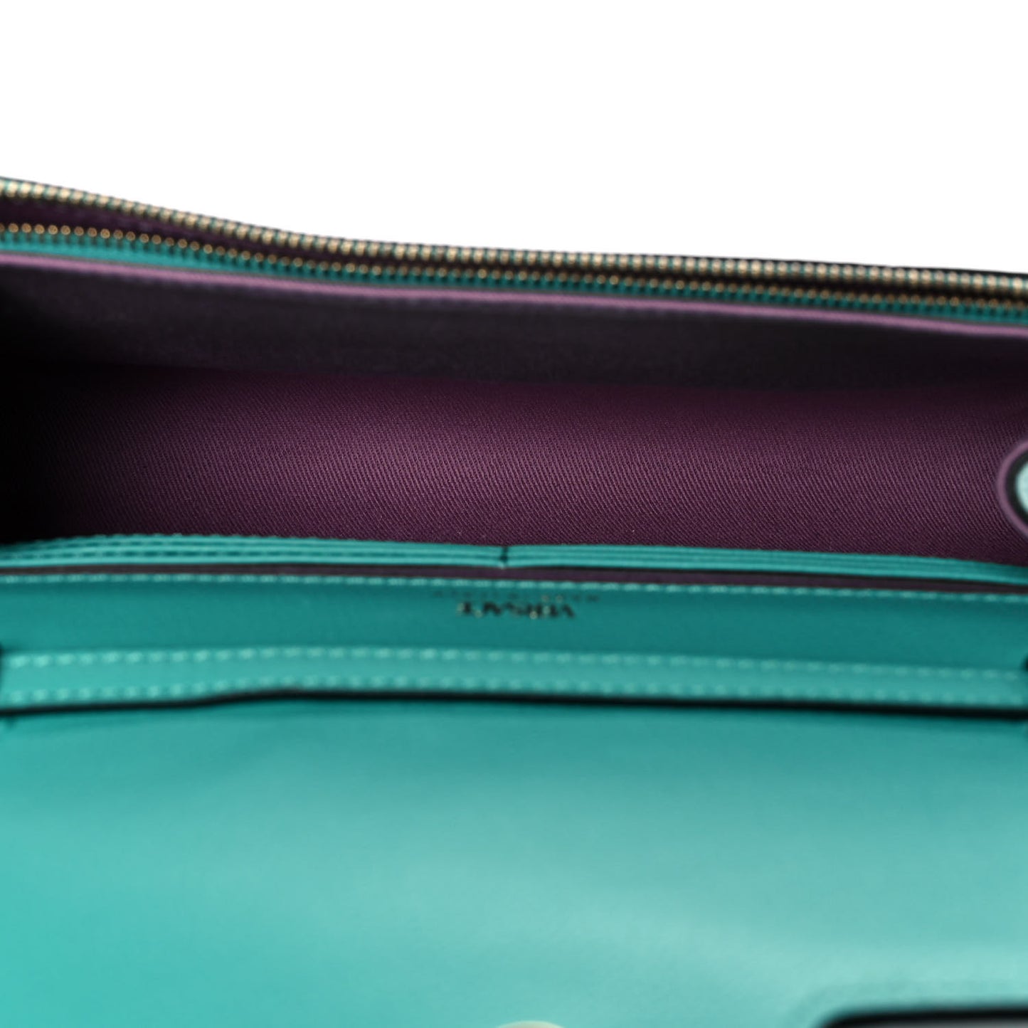Grained Calfskin La Medusa Crossbody Bag Turquoise
