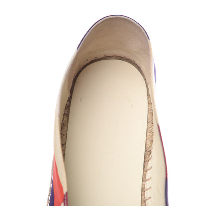 Chanel Patent Fabric Striped CC Espadrilles 42 Multicolor Black 8 of 12