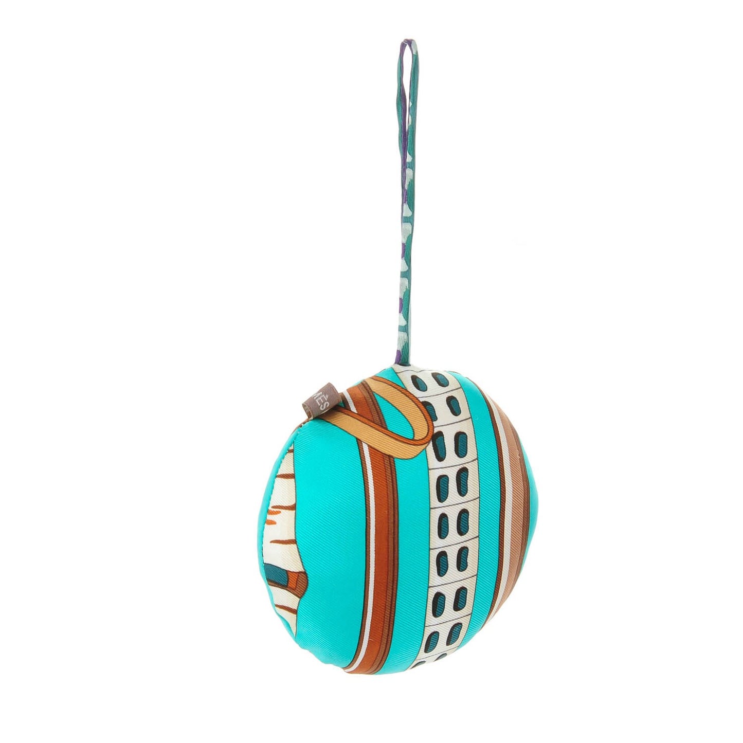 Silk Petit H Round Ornament Charm