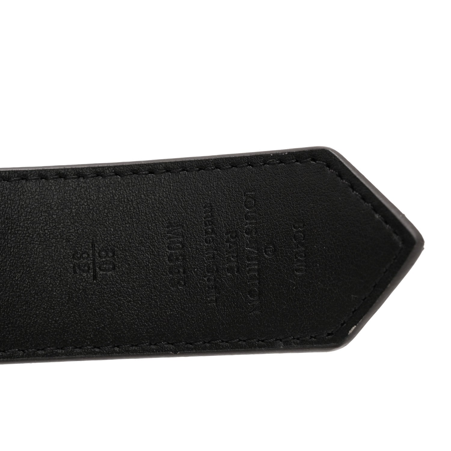 Louis Vuitton Monogram Calfskin 35mm LV Circle Reversible Belt 80 32 Black 4 of 4