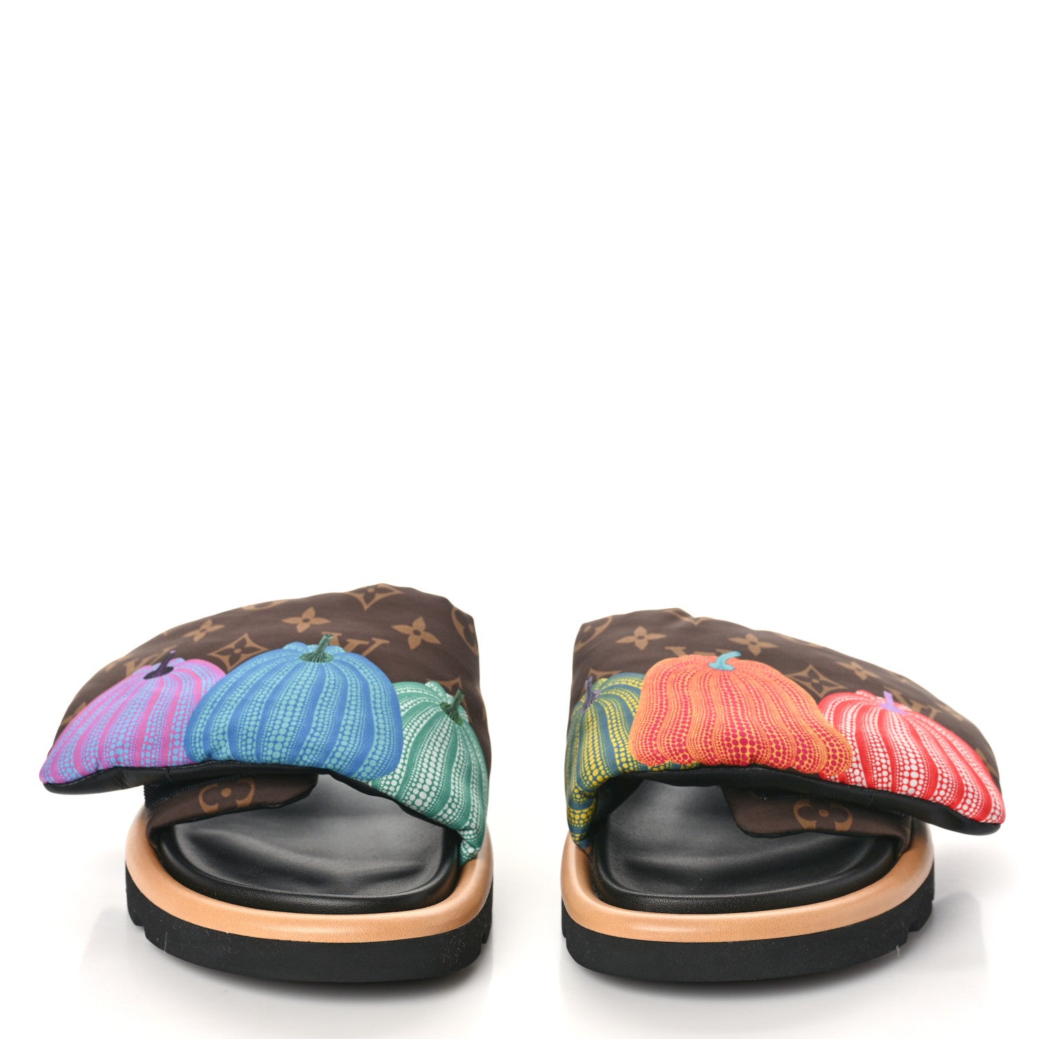 Louis Vuitton LV X YK Nylon Monogram Pumpkins Pool Pillow Comfort Mule 40 2 of 9