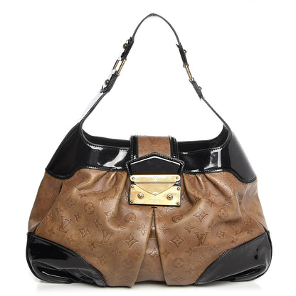 Louis Vuitton Monogram Embossed Polly Hobo Taupe 1 of 7