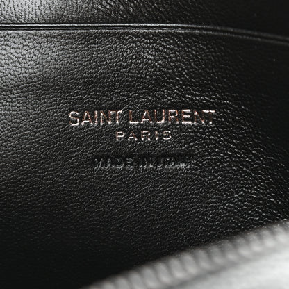 Saint Laurent Grain De Poudre Matelasse Monogram Mini Lou Camera Bag Black 6 of 8