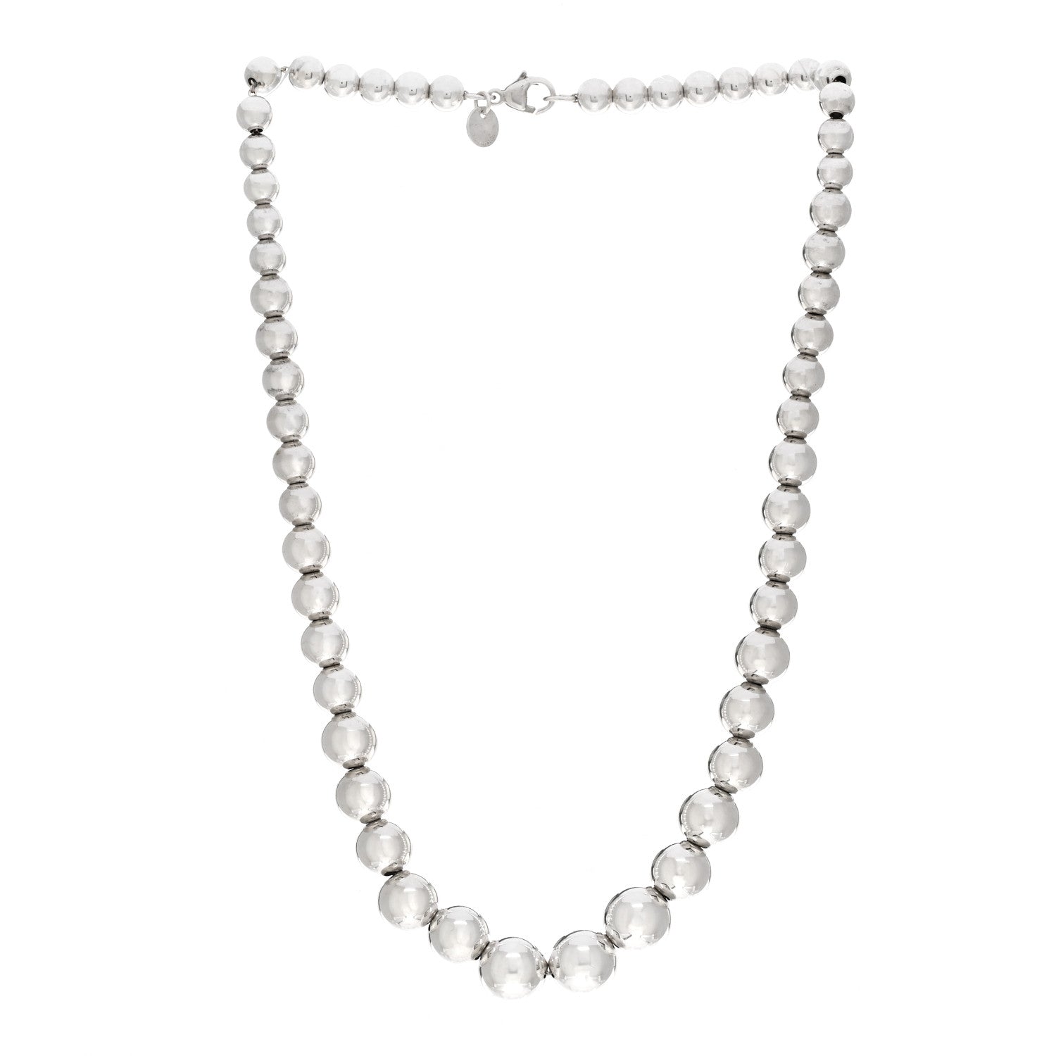 Tiffany Sterling Silver HardWear Graduated Ball Necklace 3 of 4