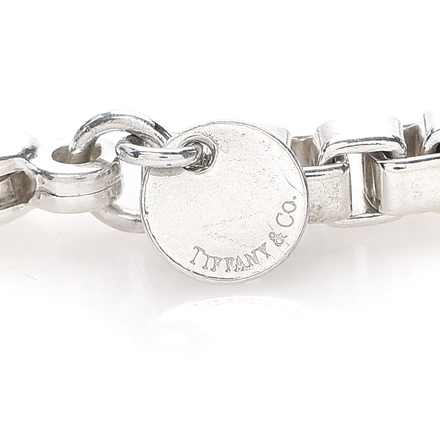 Tiffany Sterling Silver 4mm Venetian Link Bracelet 5 of 7