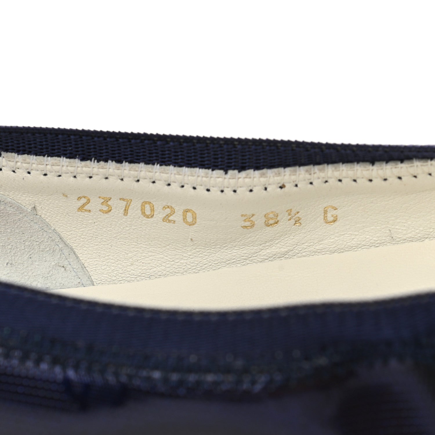 Gucci Imprime Monogram Ballerina Flats 38.5 Blue 8 of 10