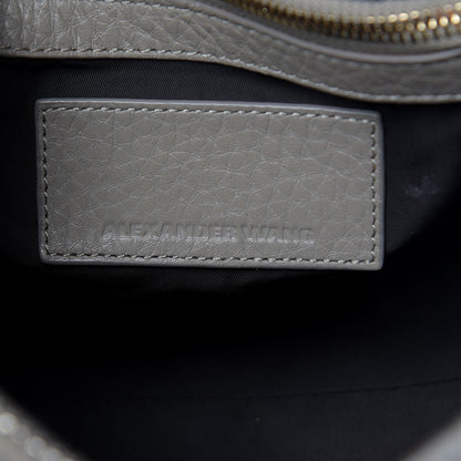 Alexander Wang Pebbled Lambskin Rockie Gray Pale Gold Hardware 6 of 9