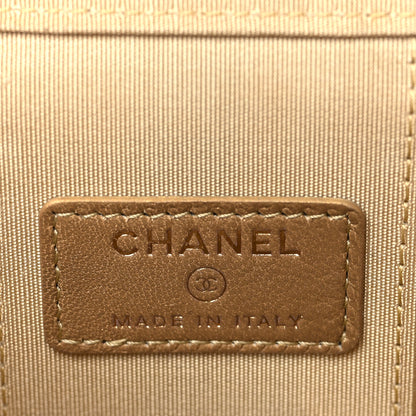 Chanel Lambskin Quilted Pearl Crush Mini Vanity Case With Chain Light Purple 6 of 10
