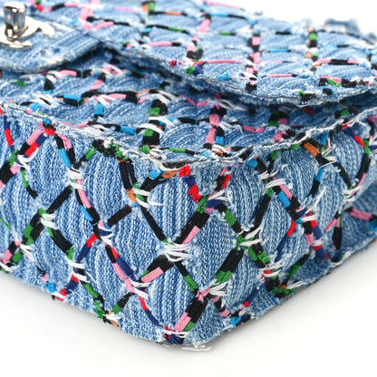 Chanel Woven Denim Medium Flap Multicolor 9 of 9