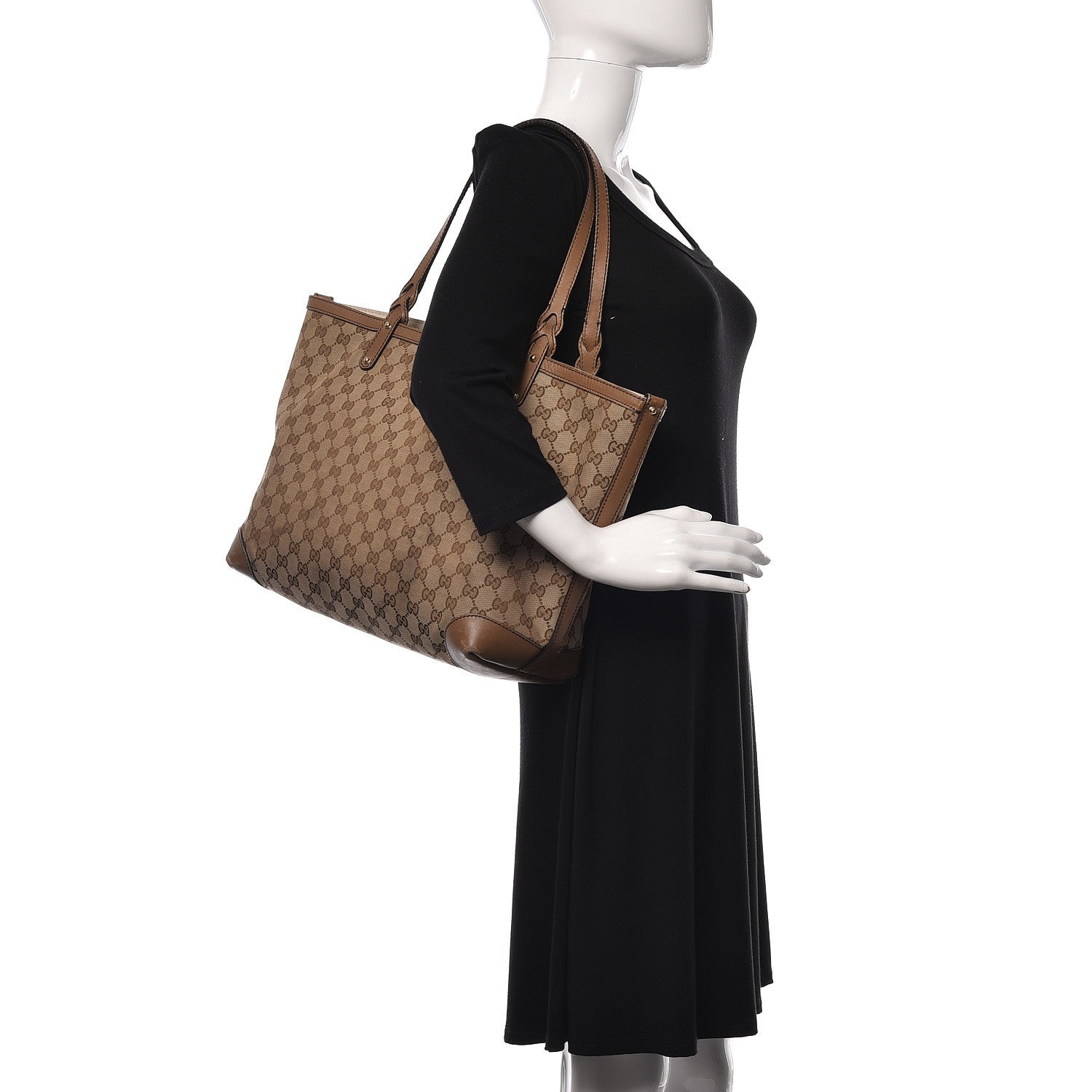 Gucci Monogram Medium Craft Tote Brown 2 of 22