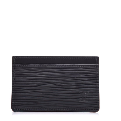 Louis Vuitton Epi Card Holder Black 1 of 6