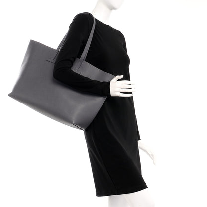 Tom Ford Grained Calfskin Large T Tote Light Grey 2 of 7